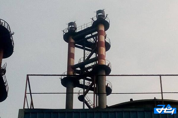 河北高爐煤氣放散塔 \