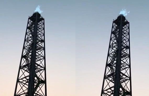 高爐煤氣放散塔 \