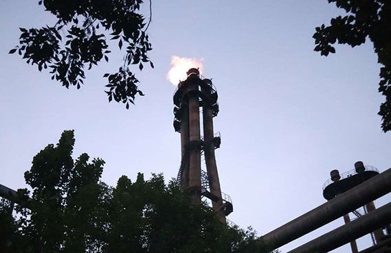 轉爐煤氣放散點火 \